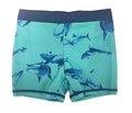 stylesilove Toddler Kid Boys Playful Shark Printed Swim Shorts Quick Dry Bathing Suit Beach Pool Swim Trunks