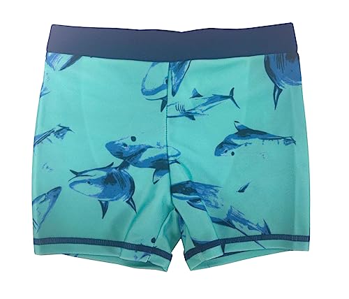 stylesilove Toddler Kid Boys Playful Shark Printed Swim Shorts Quick Dry Bathing Suit Beach Pool Swim Trunks