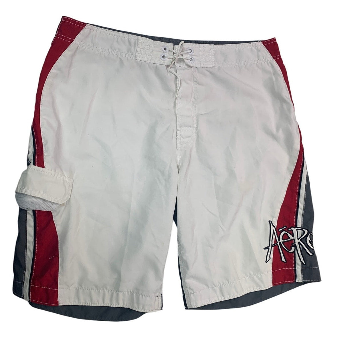 Aeropostale Mens Size 36 100% Polyester Lined Swim Trunks Shorts w Pockets