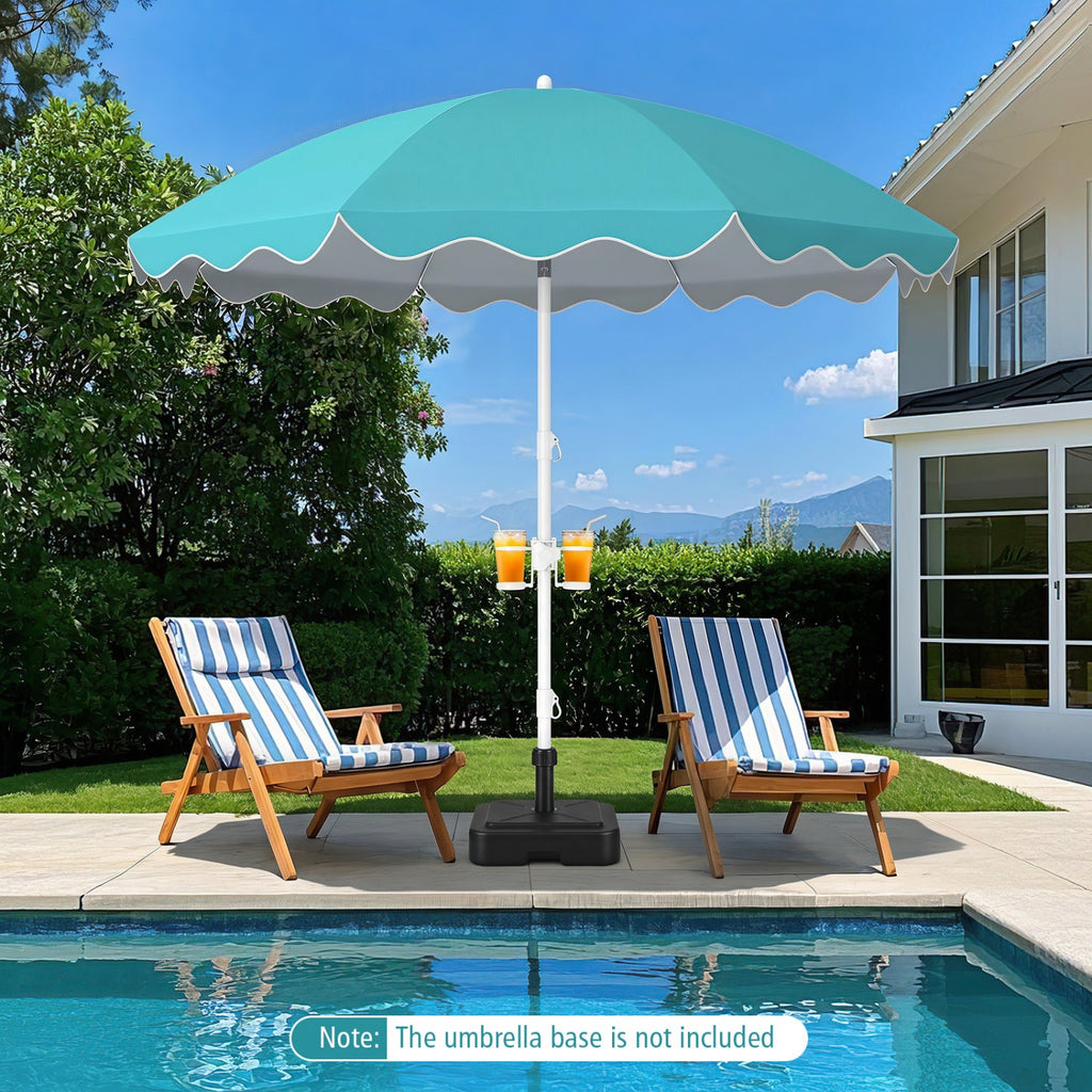 Beach Umbrella 6.5 FT with UPF 50+ and Sand Anchor