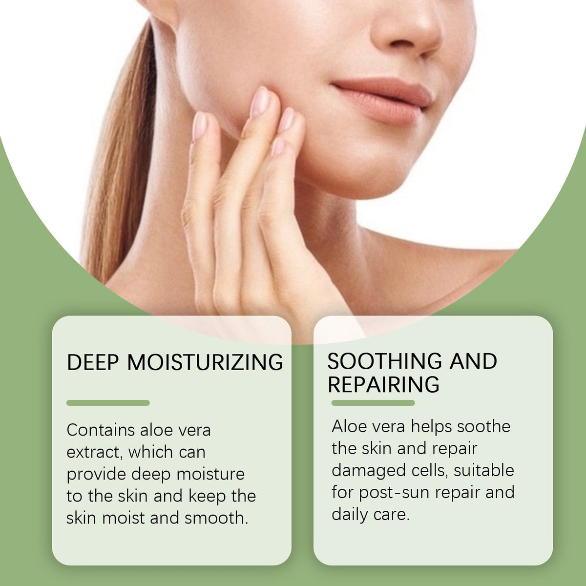 Aloe Vera Skin Care Gel, Moisturizing Facial Moisturizing Acne Skin Moisturizing After Sun Soothing Aloe Gel Cream