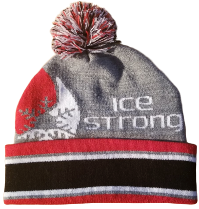 Ice Strong Outdoors - Gray Pom Beanie