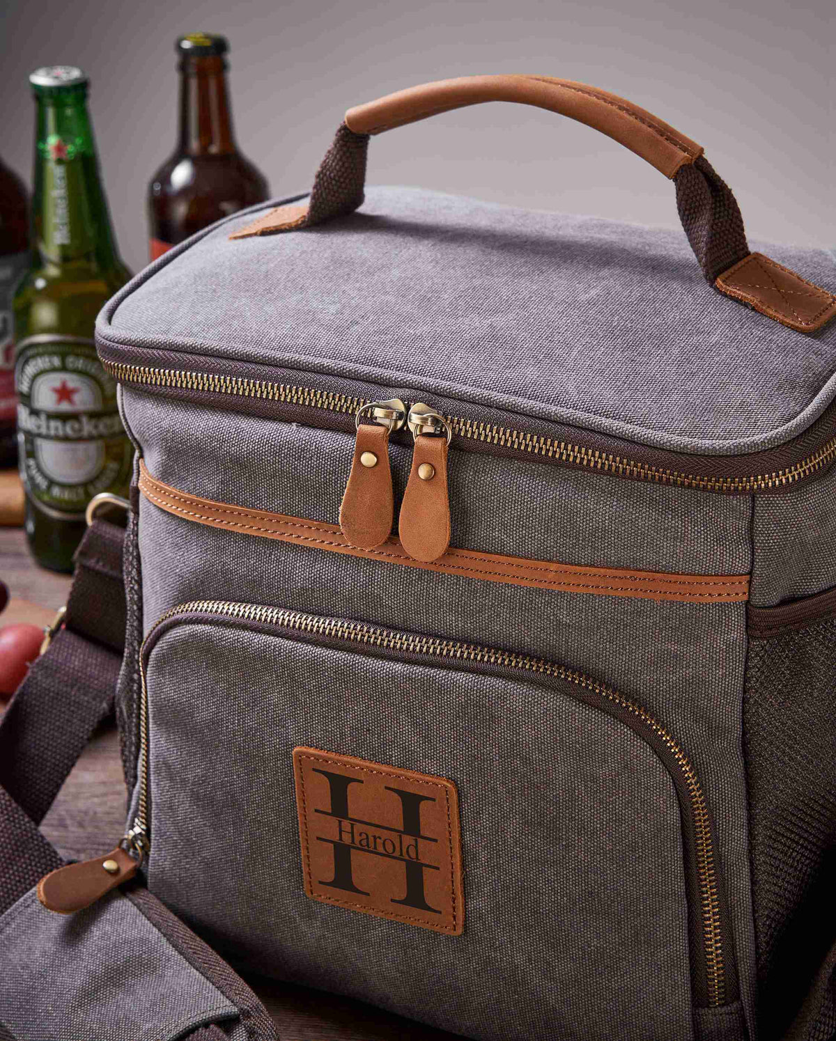 Groomsman Cooler Bag Personalized Beer Cooler Bag Insulated Lunch Cooler Bag Monogrammed Groomsmen Gift Christmas Gifts