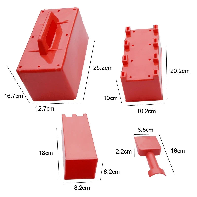 Children’s Beach Toy Castle Wall Molds — Sand Brick Set For Outdoor Seaside Play