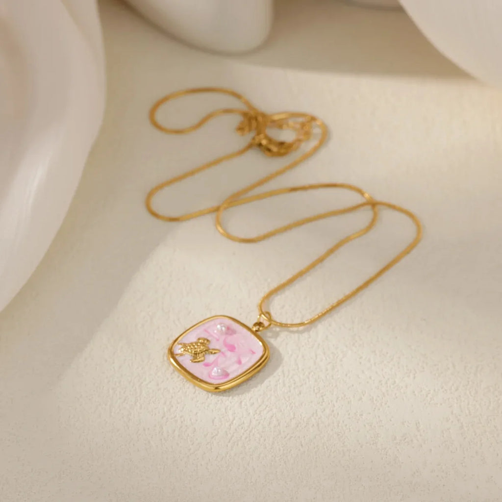 Starfish Shell Conch Pendant Necklaces For Women Gold Color Stainless Steel Chain Choker Trendy Summer Beach Party Jewelry Gift