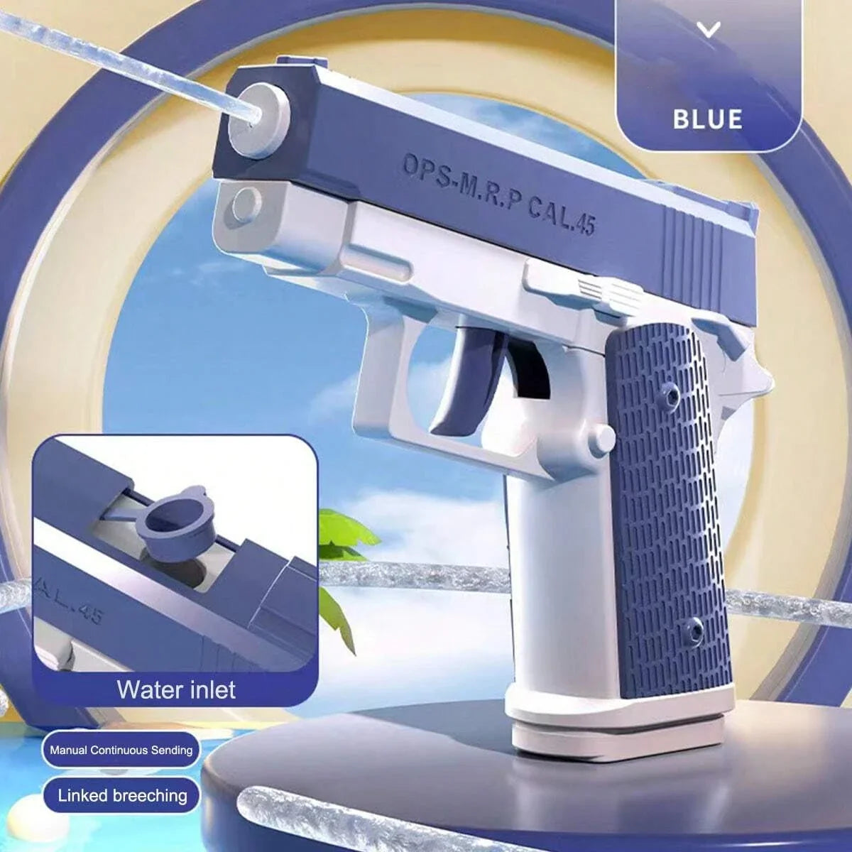 M1911 Water Gun Toy Pistol Squirt Blaster for Kids and Adults