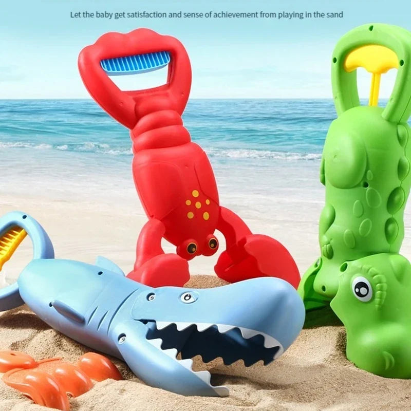 Baby Bath & Beach Toy Lobster Claw Grabber — Colorful Sand Play For Pools & Outdoors