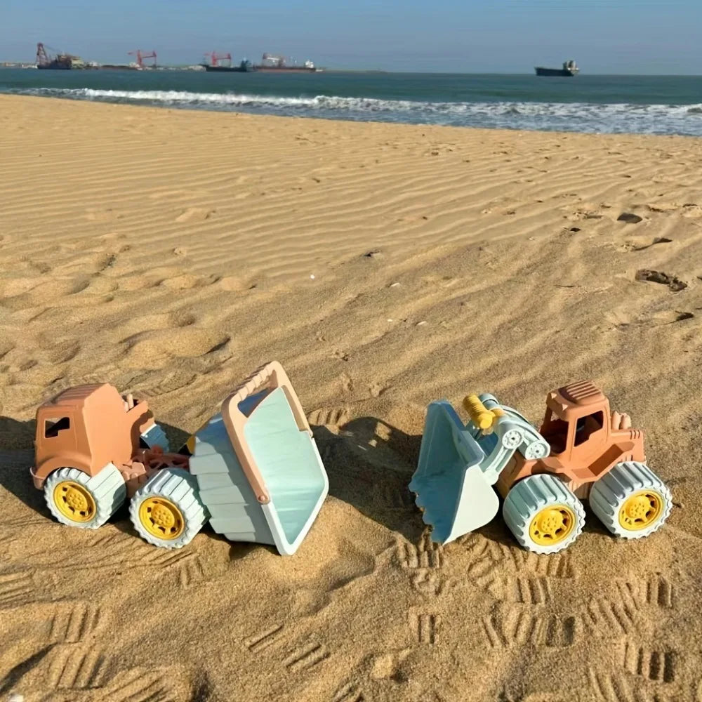 Beach Toys Construction Trucks and Cars for Toddlers Boys and Girls with Dump and Loader