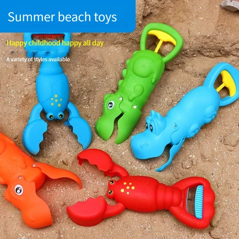 Baby Bath & Beach Toy Lobster Claw Grabber — Colorful Sand Play For Pools & Outdoors