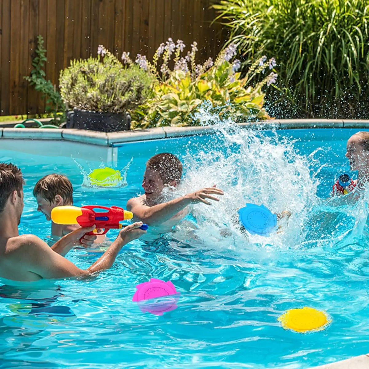 Water Flying Disc Toys – Silicone Pool & Beach Frisbees for Kids (Ages 4-8) | Family Outdoor Water Play