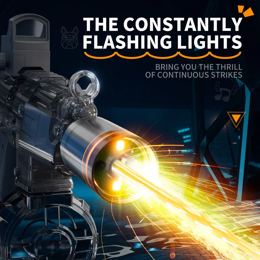 Electric Automatic Water Gun with Lights & Rechargeable Battery