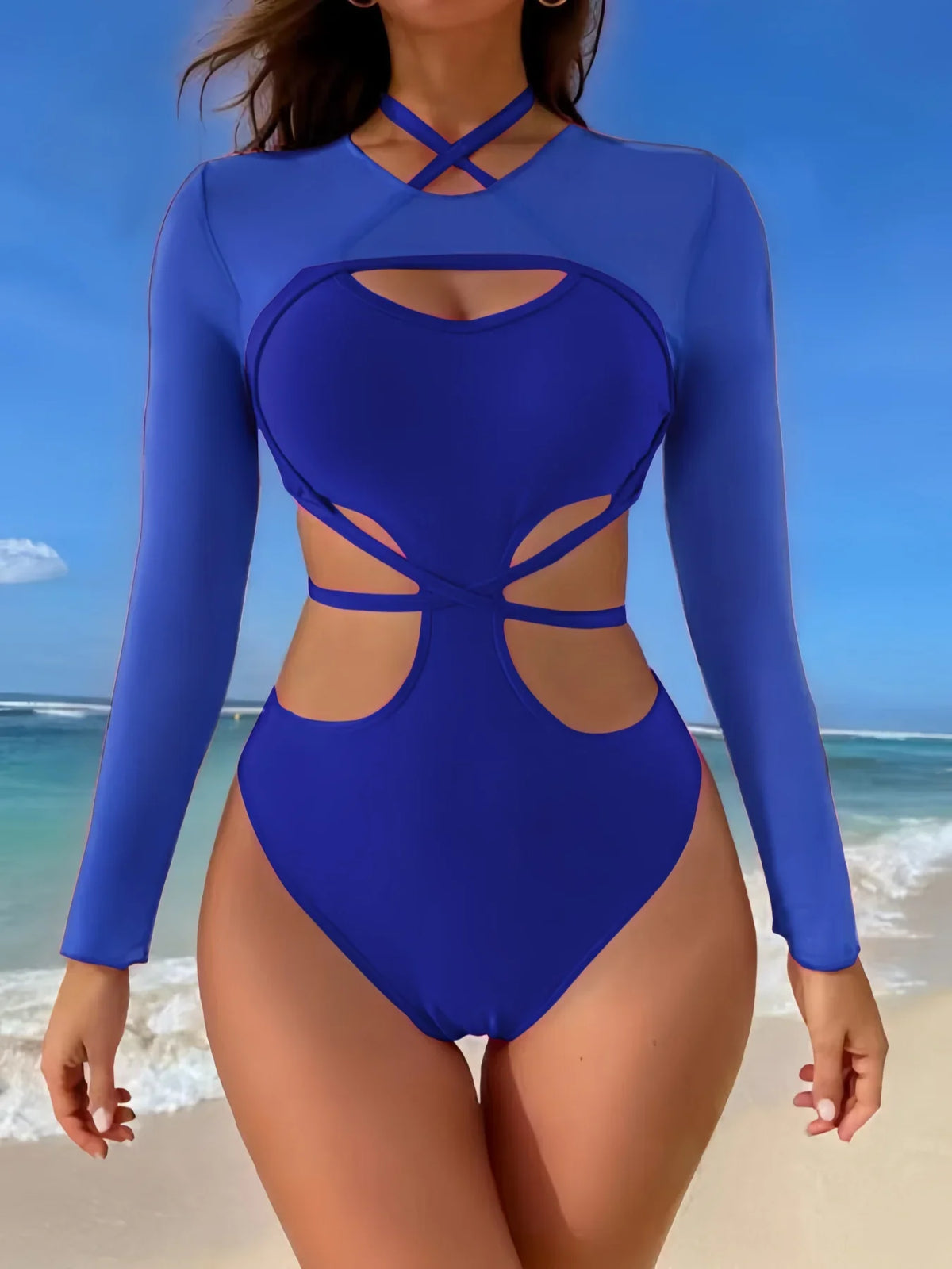 2026 Sexy Slim Swimsuit One Piece Padded Solid Monokini Swimwear Women & Top Bathers Bathing Swimming Swim Suit Female Beachwear