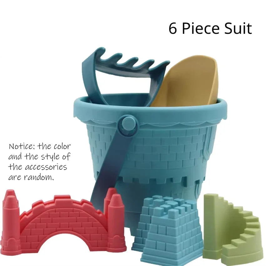 Children’s Castle Sand Digging Set with Sand Scoop for Outdoor Educational Beach Play