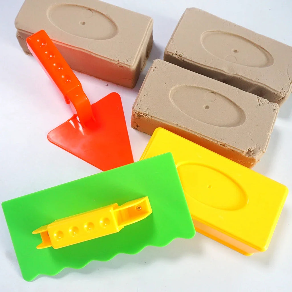 3Pcs Snow & Beach Sand Castle Brick Molds — Outdoor Build Toy For Kids