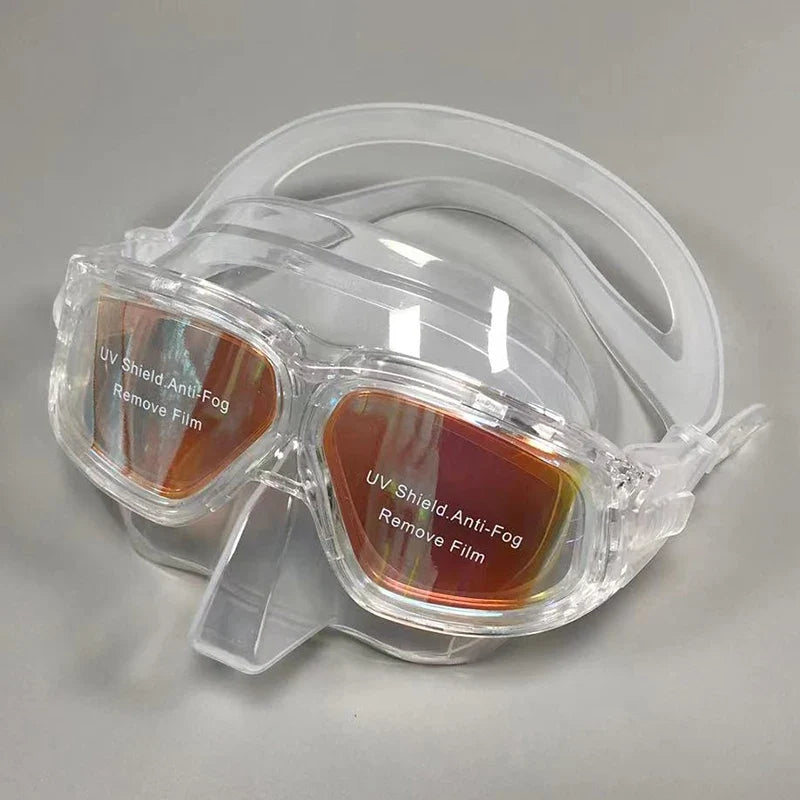 QYQ Professional Snorkeling Scuba Diving Mask Diving Goggles Silicone Panoramic Dive Mask For Adult Swimming Goggles Snorkeling