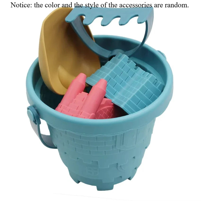 Children’s Castle Sand Digging Set with Sand Scoop for Outdoor Educational Beach Play