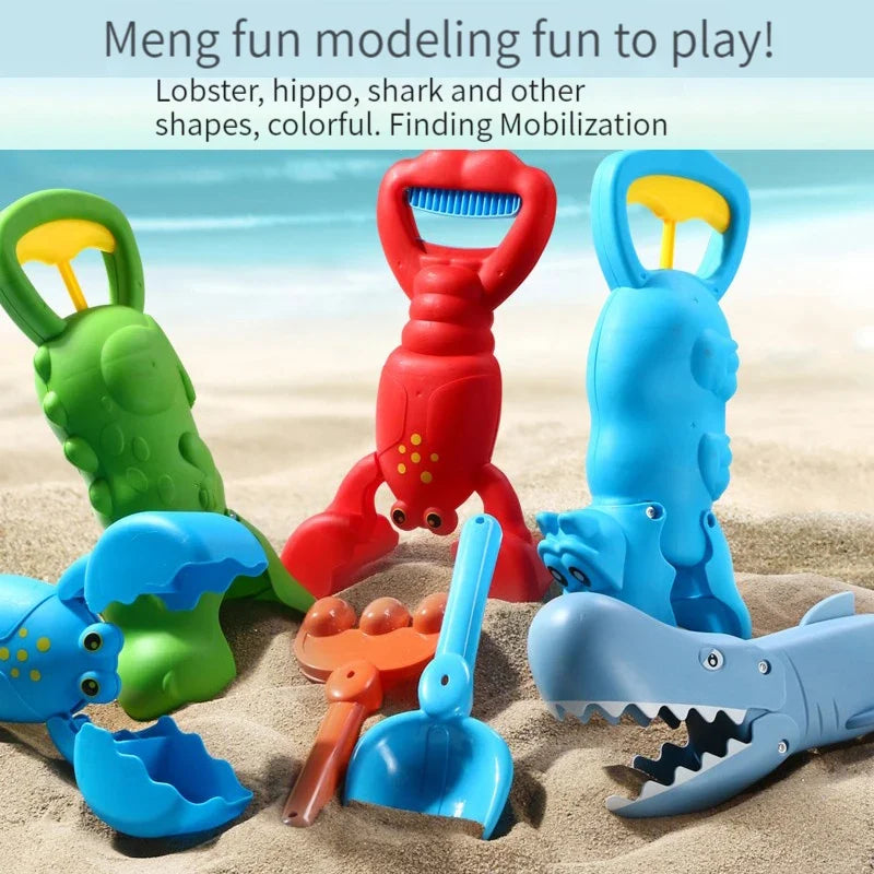 Baby Bath & Beach Toy Lobster Claw Grabber — Colorful Sand Play For Pools & Outdoors