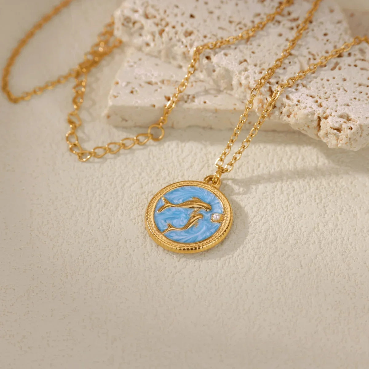 Starfish Shell Conch Pendant Necklaces For Women Gold Color Stainless Steel Chain Choker Trendy Summer Beach Party Jewelry Gift