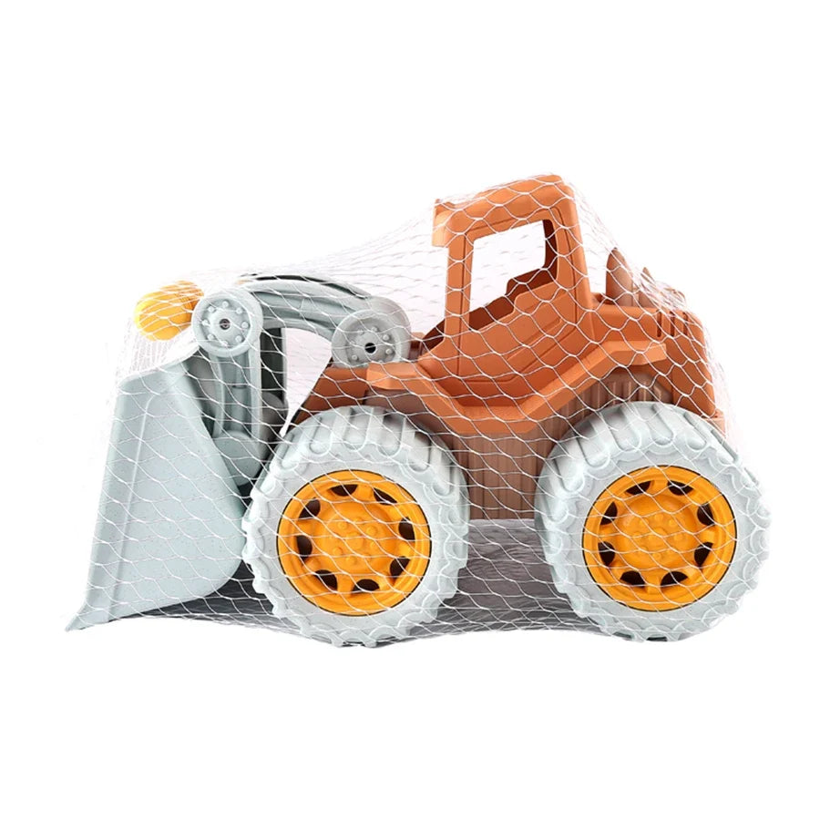 Children’s Straw Beach Bucket Toy Set with Sand Digging Tools for Outdoor Play and Watering