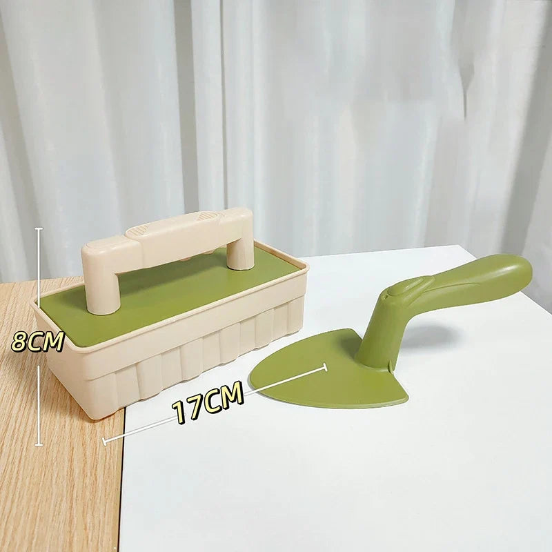 Children’s Beach Toy Set With Shovel & Castle Brick Wall Molds — Outdoor Sand & Water Play Tools