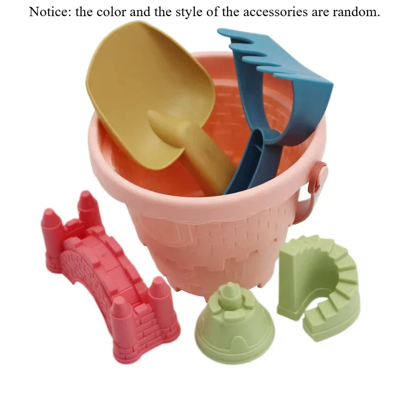 Children’s Castle Sand Digging Set with Sand Scoop for Outdoor Educational Beach Play