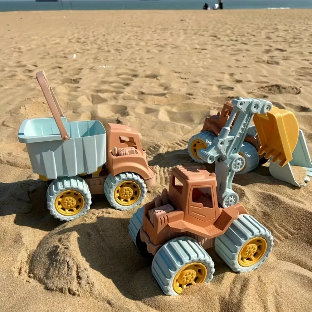 Beach Toys Construction Trucks and Cars for Toddlers Boys and Girls with Dump and Loader