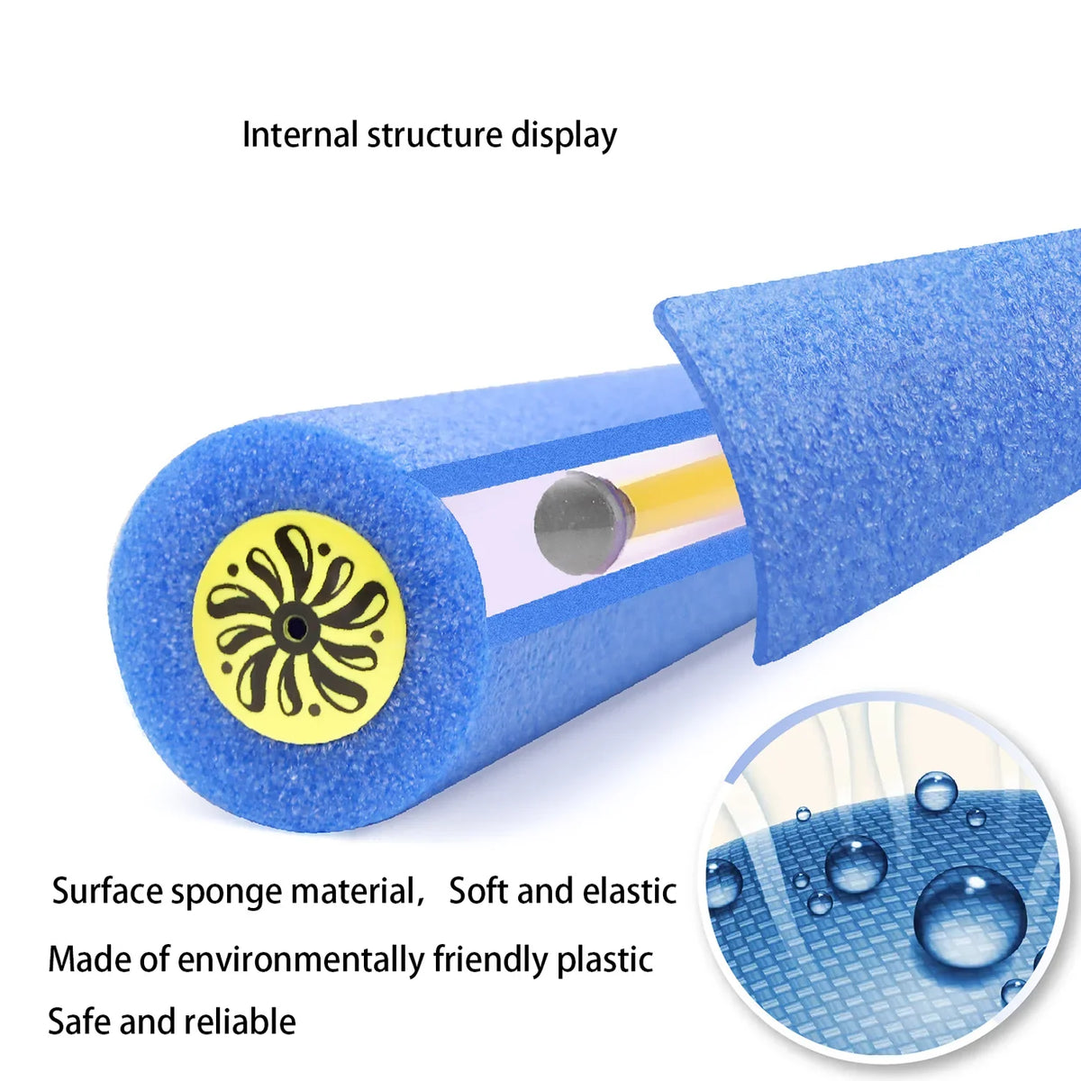 Children’s Pull-Out Foam Water Gun – Outdoor Multiplayer Summer Beach Toy (Color Random)