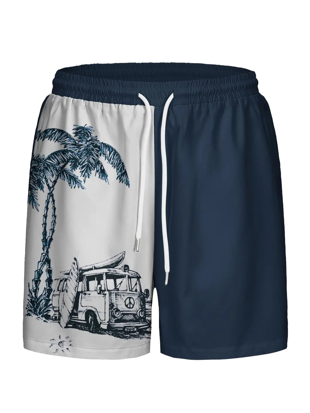 Men's Swim Trunks 3D Palm Tree Print Beach Shorts Quick Dry Outdoor Leisure Sports Shorts Swimwear Fashion Men's Shorts
