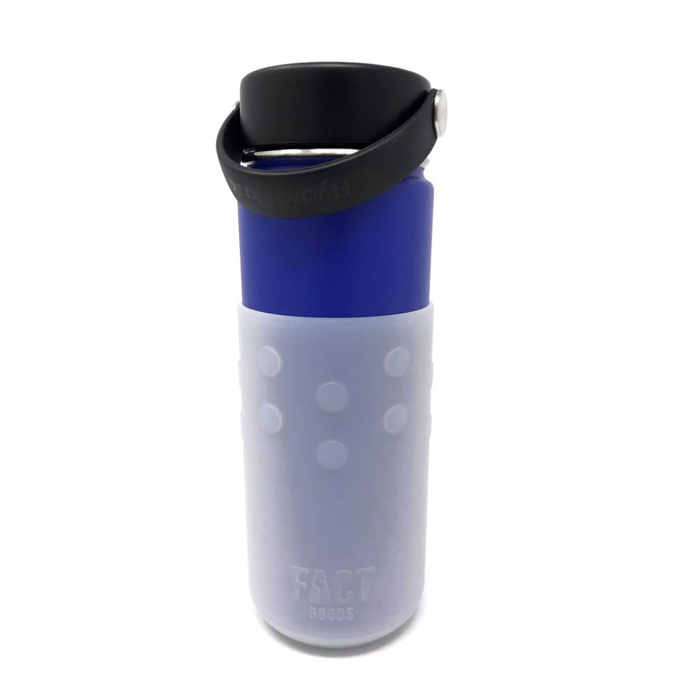 Frosted White GiveGrip™ Silicone Sleeve for 17oz Swell Water Bottles and 18-24oz Hydro Flask