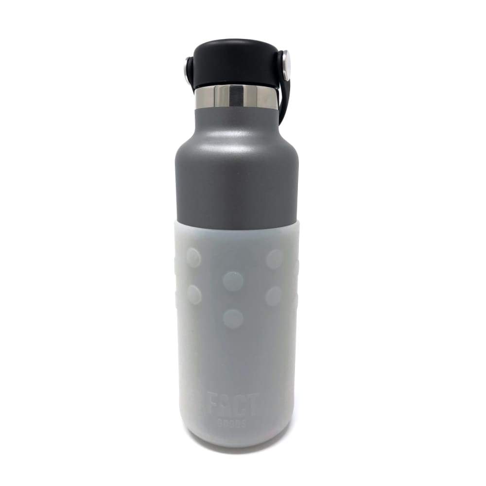 Frosted White GiveGrip™ Silicone Sleeve for 17oz Swell Water Bottles and 18-24oz Hydro Flask