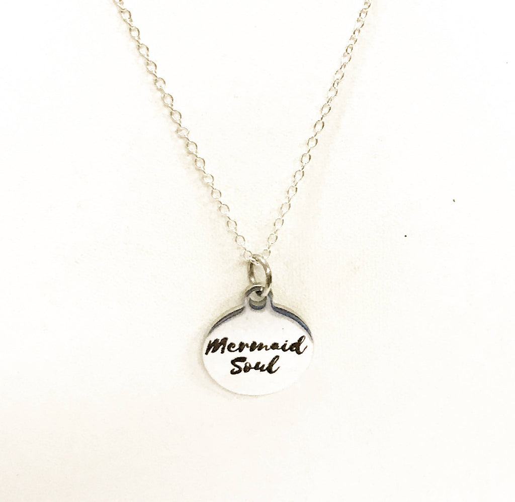 Mermaid Soul Necklace, Mermaid Soul Jewelry, Mermaid Soul Gift, Gift For Mermaid Girlfriend, Girlfriend Gift, Girls Beach Weekend Gifts