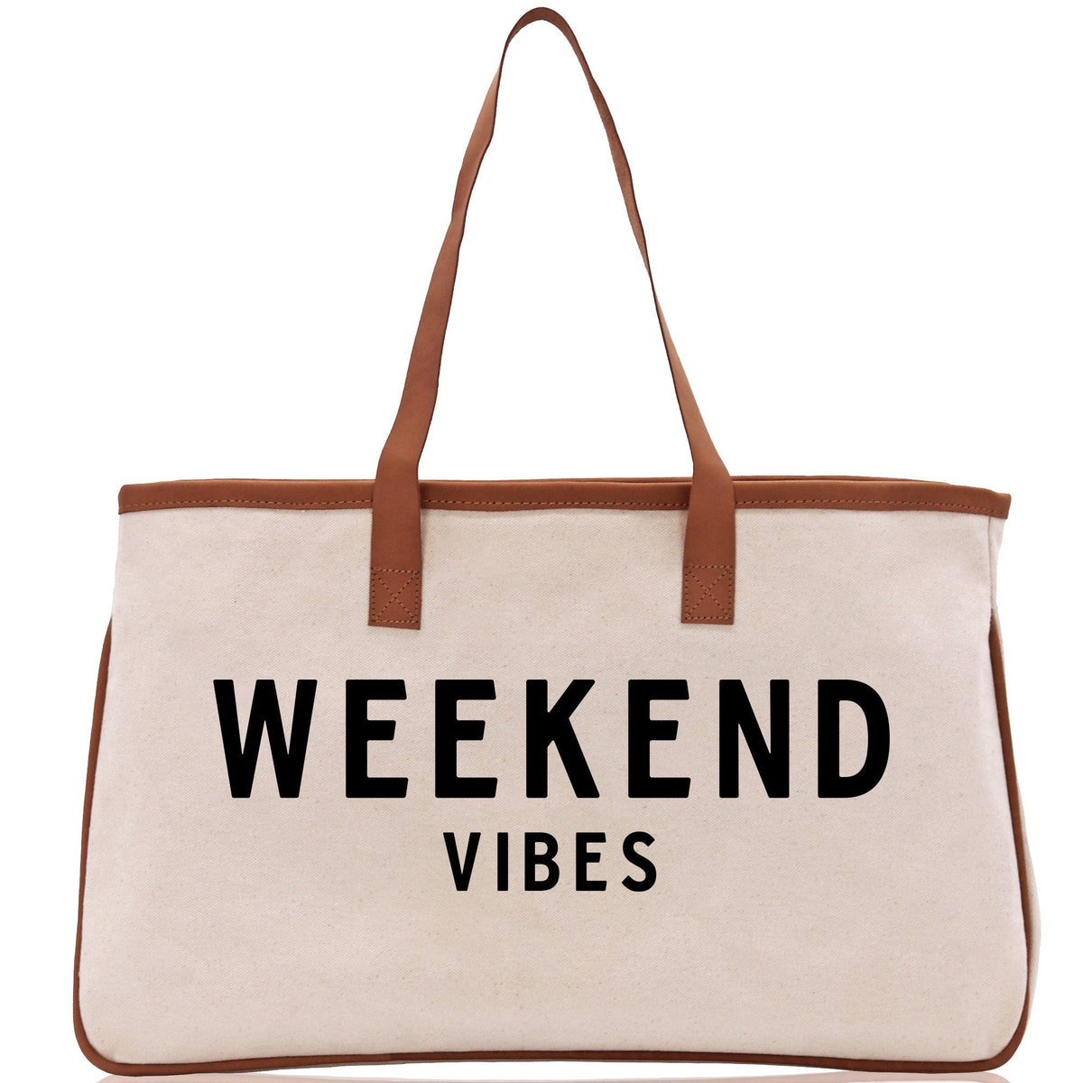 Weekend Vibes Beach Tote Bag - Large Chic Tote Bag - Gift for Her - Girls Weekend Tote - Weekender Bag - Weekend Tote - Weekend Vibes Bag