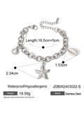 Modern beach style ocean starfish pearl shell conch bracelet jewelry